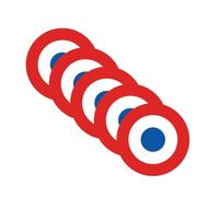 5Packs 12cm Autocollants Sticker Cocarde France