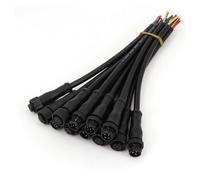 5Pairs Black Waterproof IP68 2/3/4/5/6/8 Pin 20cm Male and Female LED Strip Outdoor Cable Connector NWPNLXEA(5Pairs 5Pin 5x0.3mm)