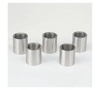 5pc 1/2" BSP Female Thread 304 Stainless Steel Pipe Fitting Full Socket Round Connector for water oil air