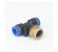 5pc 1/2" male to Fit Tube O/D 10mm Pneumatic Tee 3 Way Push In Connector Union Quick Release Air Fitting Plumbing