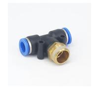 5pc 1/2" male to Fit Tube O/D 12mm Pneumatic Tee 3 Way Push In Connector Union Quick Release Air Fitting Plumbing