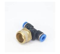 5pc 1/2" male to Fit Tube O/D 6mm Pneumatic Tee 3 Way Push In Connector Union Quick Release Air Fitting Plumbing