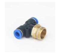 5pc 1/2" male to Fit Tube O/D 8mm Pneumatic Tee 3 Way Push In Connector Union Quick Release Air Fitting Plumbing