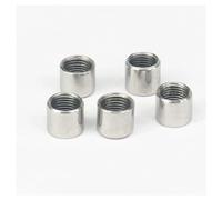 5pc 1/4" BSPP Female Length 13mm 304 Stainless Steel Pipe Fitting ound Connector Water Gas Oil Air