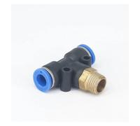 5pc 1/4" male to Fit Tube O/D 8mm Pneumatic Tee 3 Way Push In Connector Union Quick Release Air Fitting Plumbing