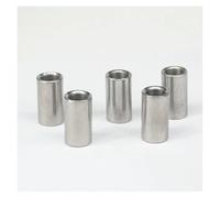 5pc 1/8" BSP Female Thread 304 Stainless Steel Pipe Fitting Full Socket Round Connector for Water Oil Air