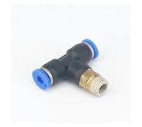 5pc 1/8" Male Fit 4mm OD PU Tube Pneumatic Tee 3 Way Push In Connector Quick Release Air Fitting