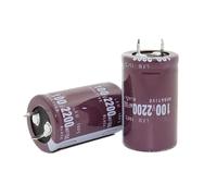 5pc 100V2200uf Electrolytic Capacitor Radial 2200UF 100V 25x40mm 22x35MM Capacitance Meters