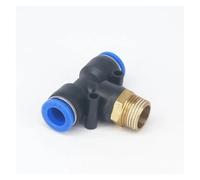 5pc 3/8" male to Fit Tube O/D 10mm Pneumatic T shaped Tee 3 Way Push Hose Tube Push In Air Gas Fitting Quick Fittings