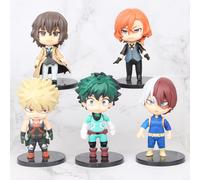 5pc Anime My Hero Academia Action Figures Midoriya Izuku Bakugou Katsuki Todoroki Shouto Ochaco Uraraka Kirishima Model Toy Toy