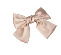 5pc Big Hair Bow Ties Clips Satin Two Layer Butterfly For Women Bowknot Hairpins Trendy Girls Accessories Barrettes(Pink Champagne)