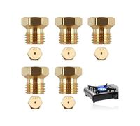 5pc Gicleurs Gaz Butane Universel, Gicleur Butane pour Gazinière, Cuisinière Plaque Cuisson,Injecteur Gaz Gicleur 0,5/0,7/0,87/1,02