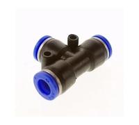 5pc Pneumatic Tee 3 Way Push In Connector Union Quick Release Air Fitting Plumbing Fit Tube O/D 4mm