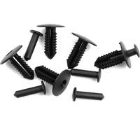 5pc rivet plastique noir Bouclier aile Auto pousser axe Clip