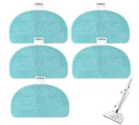 5PC Tampons de Rechange pour Nettoyeur Vapeur Leifheit CleanTenso Power 2.0 | Microfibre Tissu de Rechange pour balai à Vapeur Nettoyage en Profondeur pour tous les sols