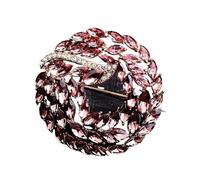 5pc Women Girls Crystal Flower Badges Pin Fashion Creative Rhinestone Shining Brooch Corsages(Color-17)