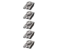 5PCS 1/144 Échelle M48A1 Patton Char De Bataille en Résine - Kit De Modélisme Militaire DIY pour Collectionneurs
