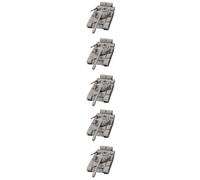 5PCS 1/144 Échelle Modèle en Résine DIY Char Moyen Soviétique T-55 - MBT Guerre Froide Cavalerie De Fer pour Passionnés Militaires Et Collectionneurs