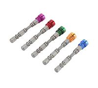 5pcs 1/4 Shank Magnetic Driver Rigips Bit Embout Visseuse Cruciforme Bits S2 Steel PH2 Perceuse électrique Embout pour Vis à Cloison Sèche (jaune)(Coloré)