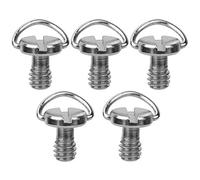 5pcs 1/4 vis pour trépied d'appareil photo reflex, acier inoxydable de qualité supérieure pour la plaque de décollement rapide PTZ 1/4 pouce se pliant adaptateur trépied C-ring Monopod
