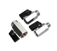 5pcs 1/8" 1/4" 3/8" 1/2" Brass Ball Valve G Thread Mini Compresseur Air Mâle To Female Air Compressor Water Gas Oil Shut Off Valve (Male to Female 01)