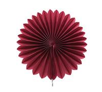 5pcs 10/15/20/25cm Papier Fan Pinwheel Lanterne Ronde pour Mariage Festival Fête Suspendus Fleur Décor Anniversaire DIY Artisanat Fourniture 8z-PF11 Bordeaux,10cm