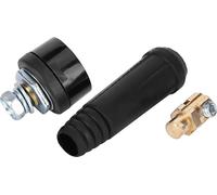 5pcs 10-25 Square Quick Connectors Black Cable Joint European Connecting Welding Long Round Type