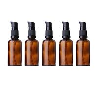 5pcs 10ml Flacon Spray Ambre, Flacon Vaporisateur Vide en Verre, Flacon Pulvérisateur Verre à Brumisation Fine, Bouteille Vide Cosmétique Voyage, pour Aromathérapie, Huiles Essentielles, Parfums