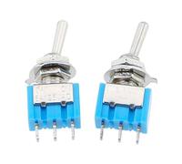 5PCS/10pc/LOT Blue Mini MTS-102 MTS-103 3-Pin SPDT ON-ON ON-OFF-ON 6A 125VAC Miniature Toggle Switches(MTS-103 3P ON-OFF-ON,10PCS)
