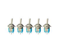5PCS/10pcs SMTS-102 Sub-Miniature Toggle Switch ON-ON SPDT 3-Pins 3A 125VAC 1.5A Amps 250VAC NWPNLXEA(One Size)