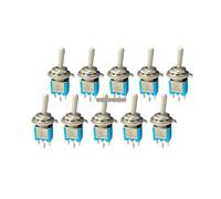 5PCS/10pcs SMTS-102 Sub-Miniature Toggle Switch ON-ON SPDT 3-Pins 3A 125VAC 1.5A Amps 250VAC NWPNLXEA(10PCS)