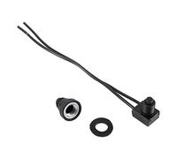 5pcs 12v interrupteur marche arrêt à bouton poussoir étanche avec 4 "fils pour moto voiture