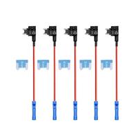 5pcs 12v Low Profile Add A Circuit Fuse Tap Car Mini Blade Fuse Box Holder Auto Accessories