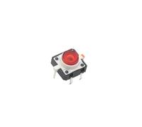 【5PCS】12X12X7.3 Interrupteur à bouton-poussoir tactile momentané LED 5 couleurs 12X12X7.3mm 12 * 12 * 7.3mm(5PCS - red)