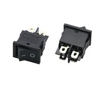 5PCS 15 * 21mm KCD1-104 Interrupteur de bateau de taille moyenne à 2 vitesses 4 pieds Interrupteur à bascule en forme de bateau 6A 250V AC10A 125V AC