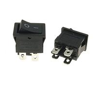 5pcs 15mm × 21mm KCD1 Série 2/3/4/6 Pin Aliments Aliments 6A/250V 10A/125V AC 2/3 Position Noir Butto,KCD1-104