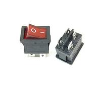 5pcs 15mm × 21mm KCD1 Série 2/3/4/6 Pin Aliments Aliments 6A/250V 10A/125V AC 2/3 Position Noir Butto,KCD1-104N Red