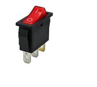5pcs 16A 250V/20A 125V AC Interrupteur à bascule KCD3 Interrupteur ON-OFF 2 positions 3 broches Équipement électrique avec interrupteur d'alimentation léger(KCD3 Red 3pin)