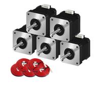 5PCS 17HS4401 Nema17 Stepper Motor 4-lead 42 Motor 42BYGH 1.5A with Line for 3D Printer CNC Engraving Machine(17HS4401S-XH2.54)