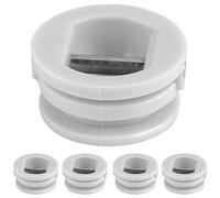 5pcs 2.5cm Surf Planche De Surf Jambe Corde Laisse Plug Kayak Accessoires Équipement (Blanc)