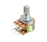 5pcs 20% 0,05 W WH148 15 Mm 6pin Amplificateur D'arbre Double Résistances De Potentiomètre Rotatif À Cône Linéaire Pour Arduino,5K Ohm