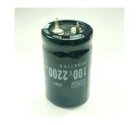 5pcs 2200uF 100V 2200MFD 100WV 22 * 35mm Snap In Aluminum Electrolytic Capacitor NWPNLXEA