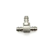 5PCS 2mm 3mm 4mm 6mm Straight 3 Way Tube Hose Air Pneumatic Pipe Fitting Quick Connector Reducer(4mm-6mm-4mm Brass) Plumbing Fittings