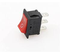 5pcs 2Pin 2Position ON/Off SPST Montage sur Panneau Interrupteur à Bascule AC 6A/250V 10A/125V Noir KCD1 15 * 21mm (Color : 2)(1)