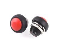 5Pcs 2Pin Switch 12mm 1A switch PB86-33B 12v momentary Push button Switch reset Non-locking pbs33b NWPNLXEA(Rot)