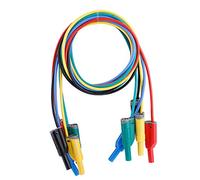 5pcs 3.3ft P1050-1 4mm Cordon D'essai Fiche Banane Sécurité Doux Fil De Silicone Pile Test Cordon 14AWG pour Multimètre