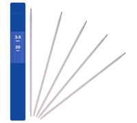 5pcs 3.5 mm Aiguilles Double Pointe Tricot en Acier Inoxydable Tissage Outils Surface Lisse Robuste et Durable pour Débutants Et Professionnels Pour Chapeau Chaussette Projet De Tissage