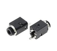 5PCS 3.5MM Vertical socket 3Pin Stereo Female Socket Jack with Screw 3.5 Audio PJ-341 2 Poles Earphone Hole NWPNLXEA