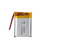 5Pcs 3.7V 2000mAh 103450 Polymer Lithium Battery Compatible for Power Bank, GPS Devices(5Pcs)