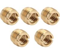 5pcs 3/8 pouces femelle à 5/8 mâle vis de microphone Rostproof Mic Stand -Thread -Adapter